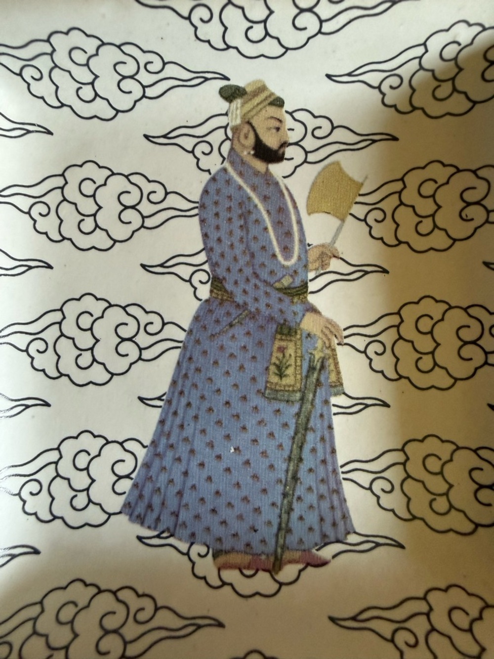 Good Earth limited edition x2 hand painted stoneware Bagh-E-Babur trinket dishes